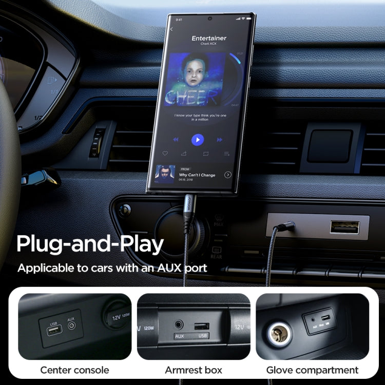 JOYROOM SY-A07 Transsion Series USB-C/Type-C to 3.5mm AUX Audio Adapter Cable, Length: 1.2m, SY-A07 – Wear-resistant, Aluminum Alloy