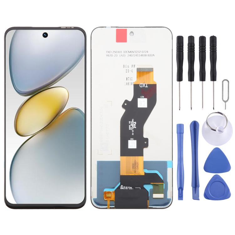 OEM LCD Screen with Digitizer Full Assembly – Durable Build, Easy to Use, For Tecno Pop X 5G, For Tecno Camon 50 Pro 5G CN7c, For Tecno Pova 7 4G LJ6/Pova 7 Neo 4G, For Tecno Spark 50 5G KN8, For Tecno Pova Curve 2 5G LK7K, For Tecno Pop 20 4G