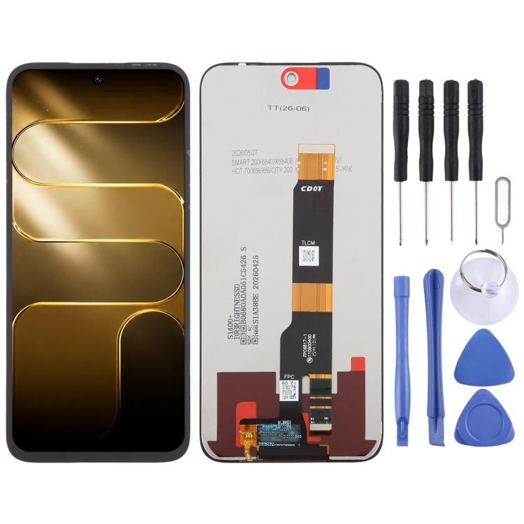 OEM LCD Screen with Digitizer Full Assembly – Durable Build, Easy to Use, For Tecno Pop X 5G, For Tecno Camon 50 Pro 5G CN7c, For Tecno Pova 7 4G LJ6/Pova 7 Neo 4G, For Tecno Spark 50 5G KN8, For Tecno Pova Curve 2 5G LK7K, For Tecno Pop 20 4G