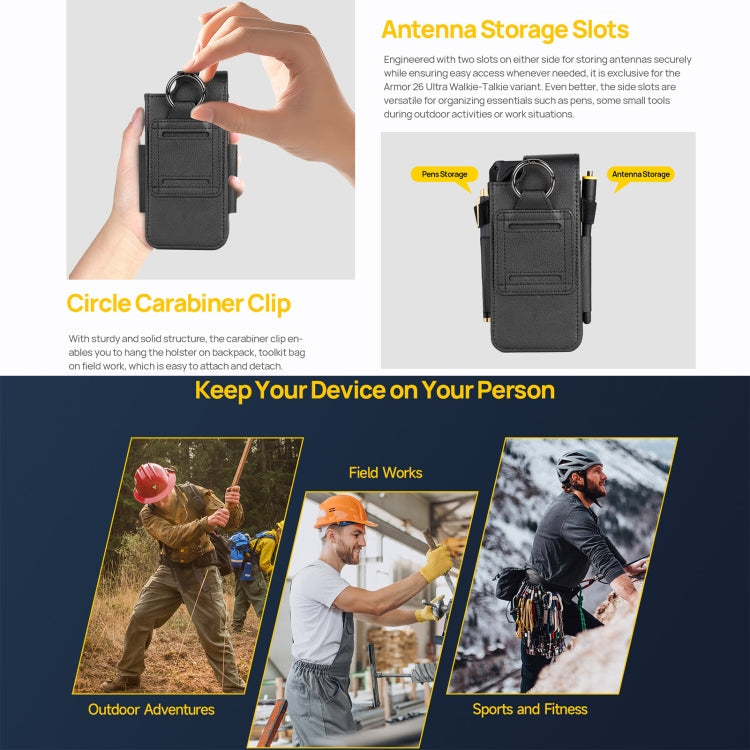 Ulefone Armor Holster Multi-Purpose Phone Pouch Waist Bag – Durable Build, Easy to Use, For Ulefone Armor 26 Ultra, For Ulefone Armor 24