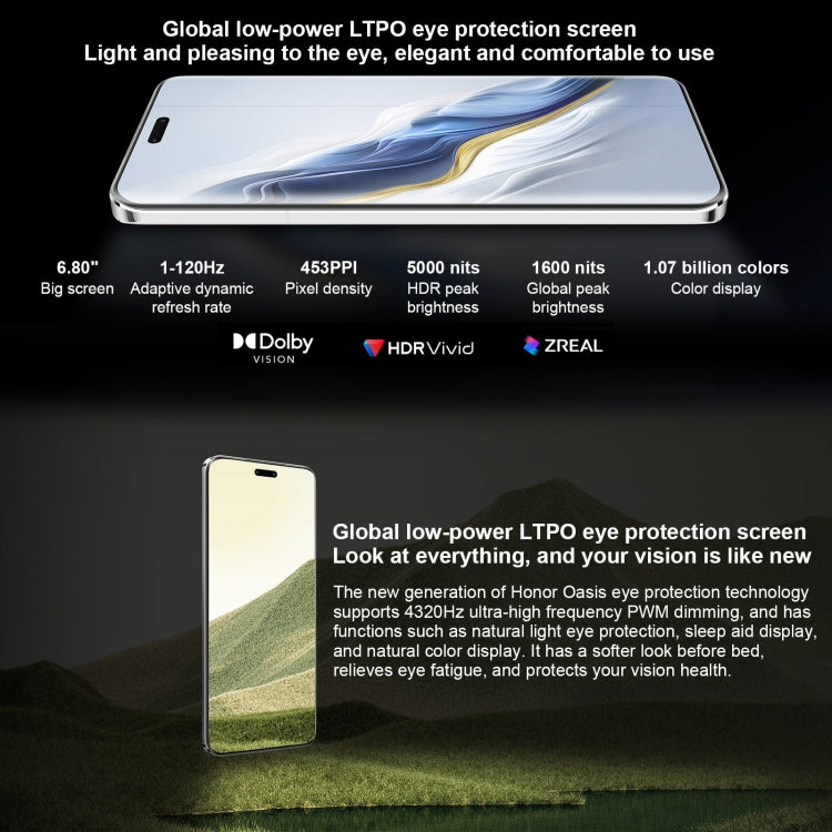 Honor Magic6 Pro, 6.8 inch Magic OS 8.0 Snapdragon 8 Gen 3 Octa Core up to 3.3GHz, Network: 5G, OTG, NFC, Support Google Play, 12GB+256GB, 16GB+512GB, 16GB+1TB