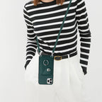Organ Card Bag Ring Holder Phone Case with Long Lanyard, For iPhone 11 Pro, For iPhone X / XS, For iPhone XR, For iPhone XS Max