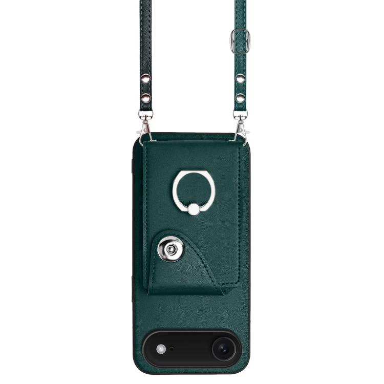 Organ Card Bag Ring Holder Phone Case with Long Lanyard, For iPhone Air, For iPhone 16 Pro Max, For iPhone 16 Pro, For iPhone 16 Plus