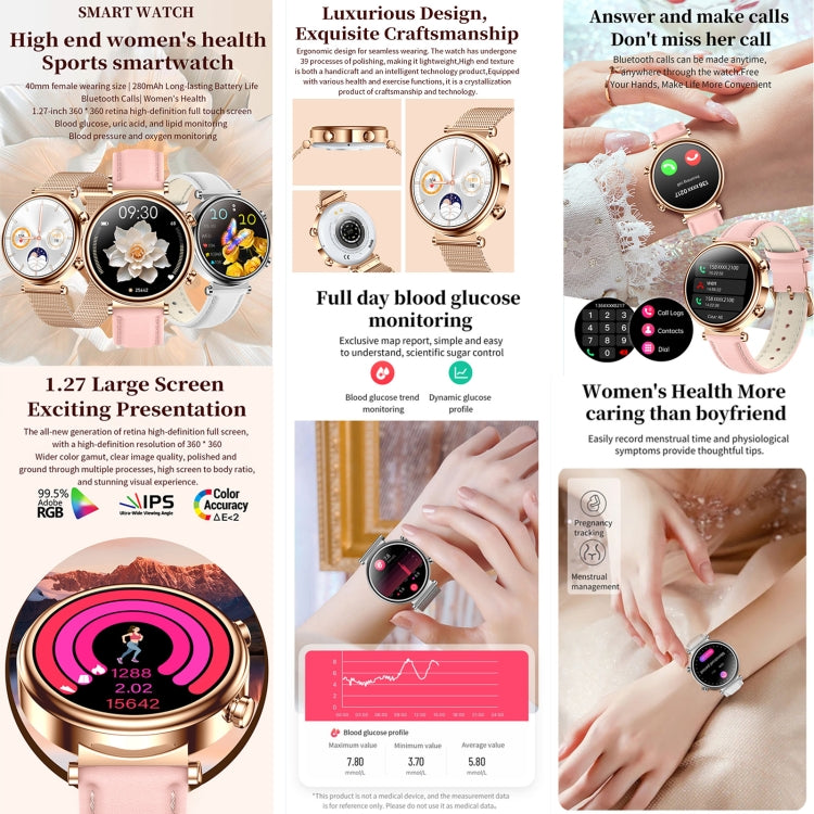 T86 Smart Watch – 1.27" Screen, Blood Pressure Monitoring, Heart Rate Monitoring