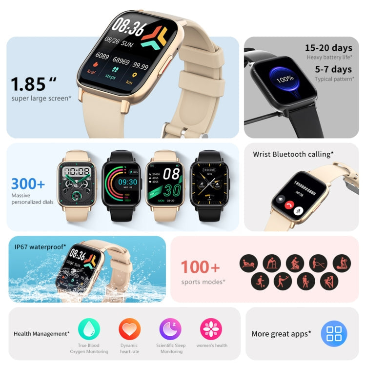 DM05 Watch – 1.83" Screen, Blood Pressure Monitoring, Heart Rate Monitoring