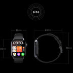 QS08 Watch – 1.83" Screen, Blood Pressure Monitoring, Heart Rate Monitoring