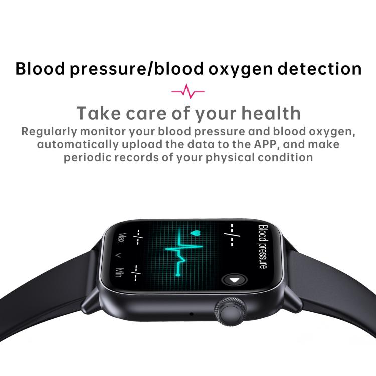 QS08 Watch – 1.83" Screen, Blood Pressure Monitoring, Heart Rate Monitoring