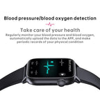QS08 Watch – 1.83" Screen, Blood Pressure Monitoring, Heart Rate Monitoring