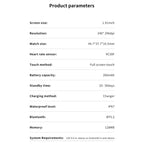 QS11 Watch – 1.91" Screen, Blood Pressure Monitoring, Heart Rate Monitoring
