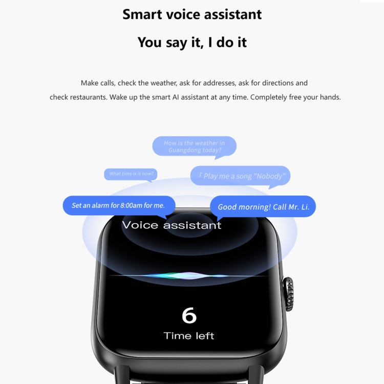 QS13 Watch – 1.83" Screen, Blood Pressure Monitoring, Heart Rate Monitoring