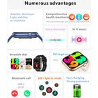 QX7 Watch – 2.0" Screen, Blood Pressure Monitoring, Heart Rate Monitoring