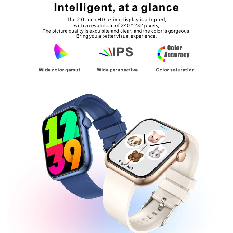 QX7 Watch – 2.0" Screen, Blood Pressure Monitoring, Heart Rate Monitoring