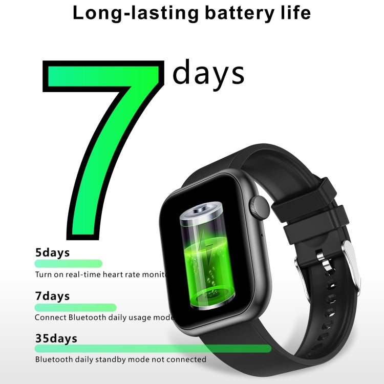 QX7 Watch – 2.0" Screen, Blood Pressure Monitoring, Heart Rate Monitoring