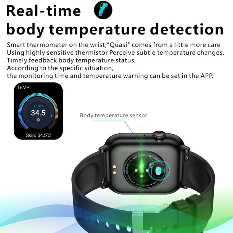 QX9 Watch – 1.96" Screen, Blood Pressure Monitoring, Heart Rate Monitoring