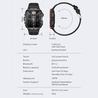 QX11 Watch – 1.96" Screen, Blood Pressure Monitoring, Heart Rate Monitoring