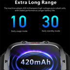 QX11 Watch – 1.96" Screen, Blood Pressure Monitoring, Heart Rate Monitoring