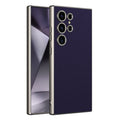 GKK Metal Paint Skin Feel Leather Full Coverage Phone Case, For Samsung Galaxy S24 Ultra 5G For Samsung Galaxy S24 Ultra 5G Purple