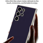 GKK Metal Paint Skin Feel Leather Full Coverage Phone Case, For Samsung Galaxy S24 Ultra 5G