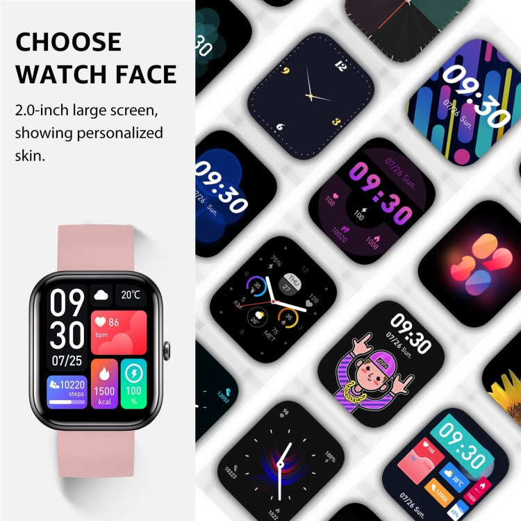 GS5 Smart Watch – 2.0" Screen, Blood Pressure Monitoring, Heart Rate Monitoring