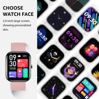 GS5 Smart Watch – 2.0" Screen, Blood Pressure Monitoring, Heart Rate Monitoring