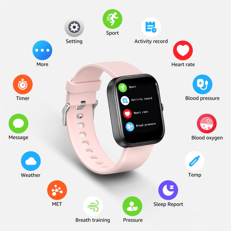 GS5 Smart Watch – 2.0" Screen, Blood Pressure Monitoring, Heart Rate Monitoring
