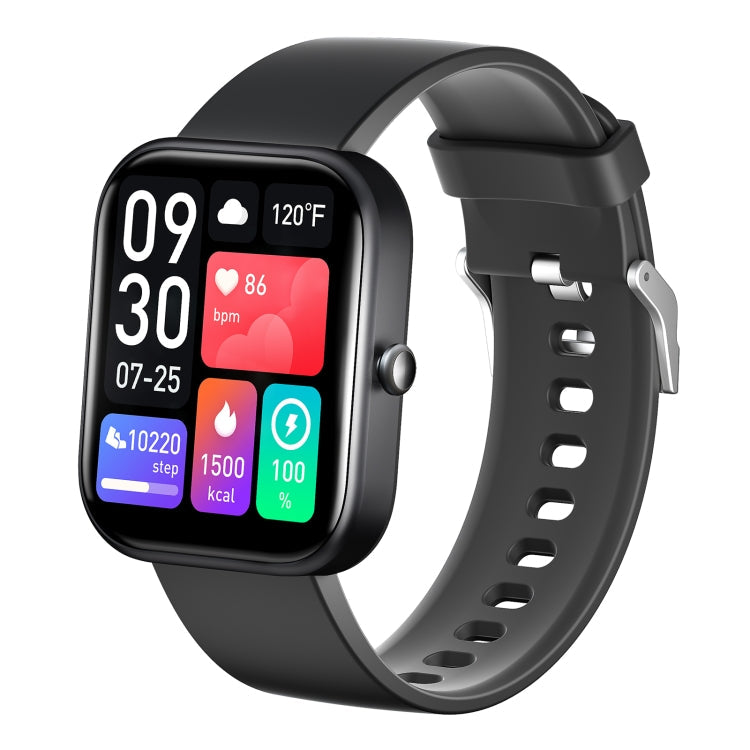 GS5 Smart Watch – 2.0" Screen, Blood Pressure Monitoring, Heart Rate Monitoring Black