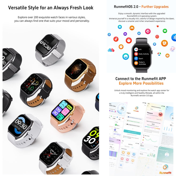 GS7 Smart Watch – 2.0" Screen, Blood Pressure Monitoring, Heart Rate Monitoring