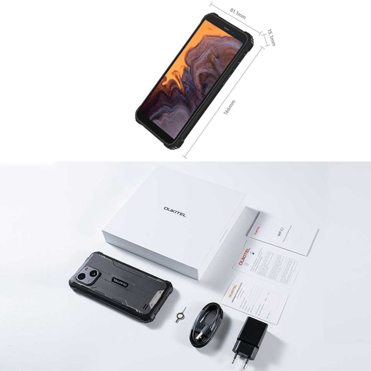Oukitel WP32, IP68/IP69K, 5.93 inch Android 13 Unisoc Tiger T606 Octa-core, NFC, OTG, Network: 4G, 4GB+128GB – Magnetic, Bluetooth