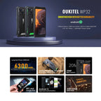 Oukitel WP32, IP68/IP69K, 5.93 inch Android 13 Unisoc Tiger T606 Octa-core, NFC, OTG, Network: 4G, 4GB+128GB – Magnetic, Bluetooth