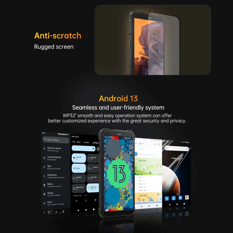Oukitel WP32, IP68/IP69K, 5.93 inch Android 13 Unisoc Tiger T606 Octa-core, NFC, OTG, Network: 4G, 4GB+128GB – Magnetic, Bluetooth