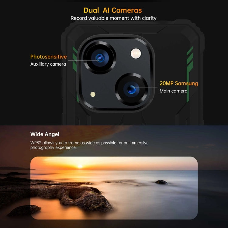 Oukitel WP32, IP68/IP69K, 5.93 inch Android 13 Unisoc Tiger T606 Octa-core, NFC, OTG, Network: 4G, 4GB+128GB – Magnetic, Bluetooth