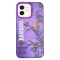 Creative Oil Painting Colorful Sunset Scenery TPU + PC Shockproof Phone Case, For iPhone 11 For iPhone 11 Purple Bamboo