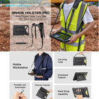 Ulefone 4 in 1 Multi-purpose Tablet Carry Case – Kickstand, For Ulefone Armor Pad 4 Series, For Ulefone Armor Pad 3 Pro, For Ulefone Armor Pad 2