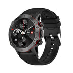ELF3 1.39 inch TFT Round Screen Outdoor Silicone Strap Smart Watch Supports Blood Oxygen Monitoring Black