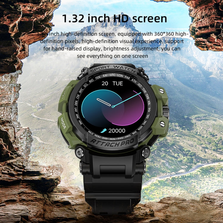 ATTACK Watch – 1.32" Screen, Blood Pressure Monitoring, Heart Rate Monitoring
