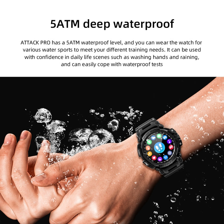 ATTACK Watch – 1.32" Screen, Blood Pressure Monitoring, Heart Rate Monitoring
