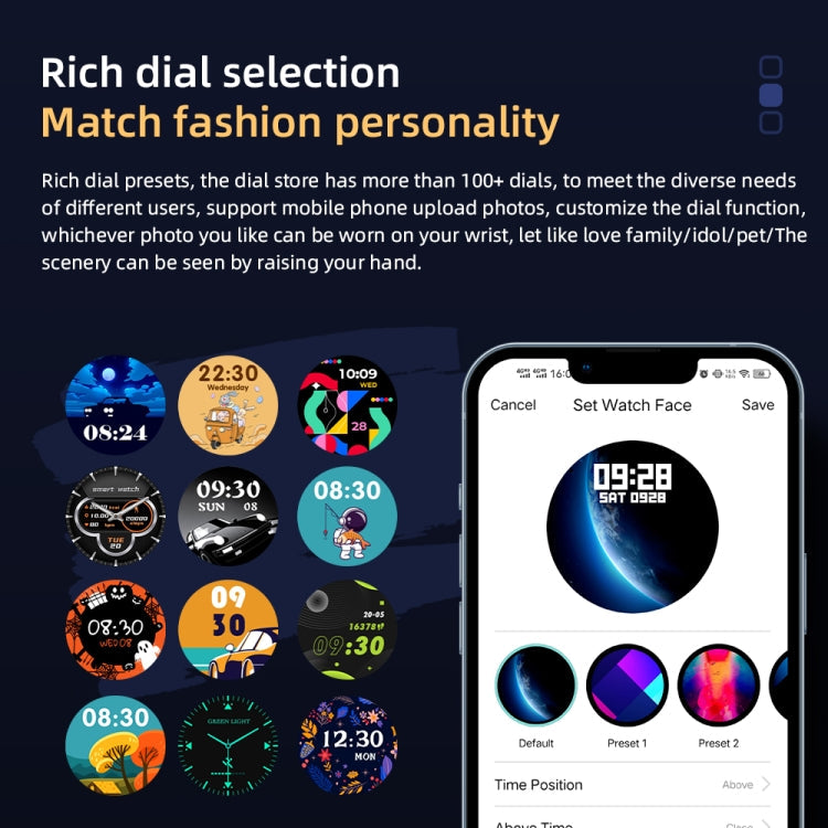 ATTACK Watch – 1.32" Screen, Blood Pressure Monitoring, Heart Rate Monitoring