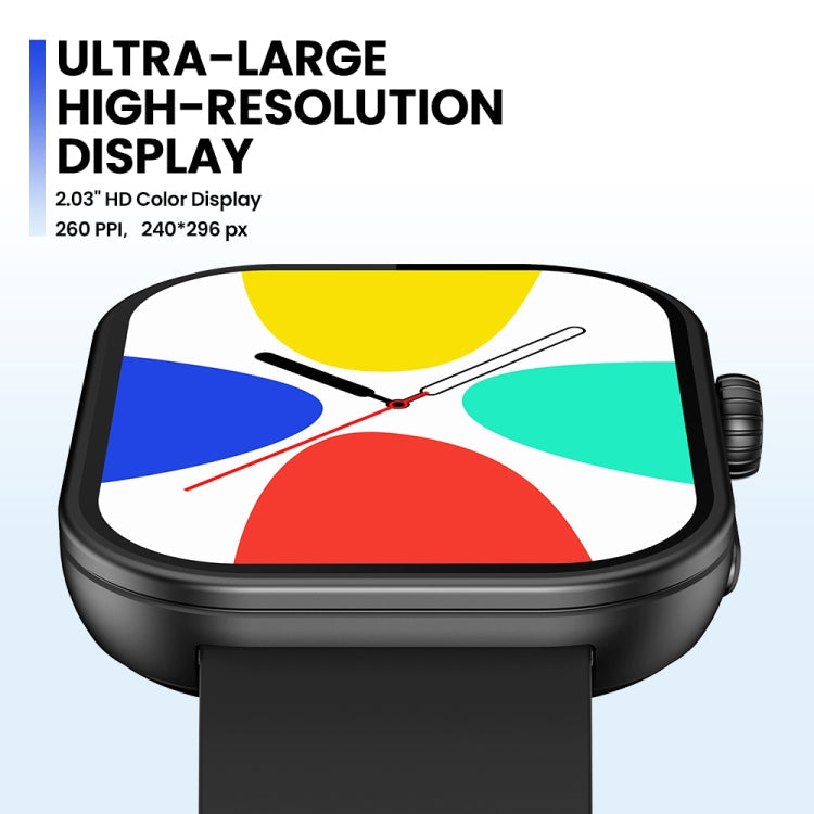 Smart Watch – 2.03" Screen, Blood Pressure Monitoring, Heart Rate Monitoring