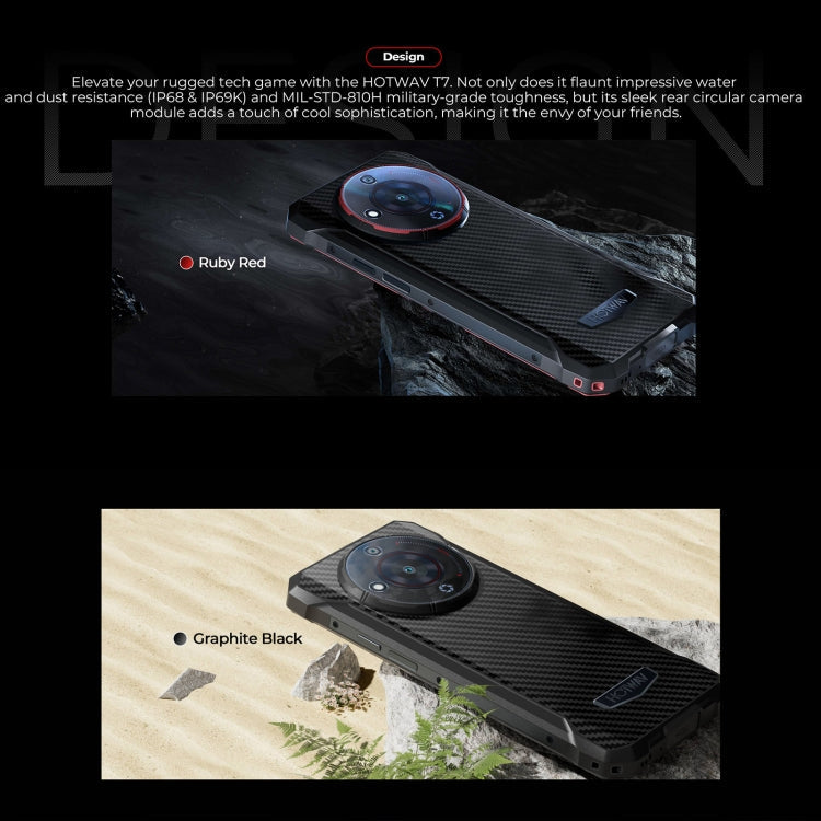 HOTWAV T7 Rugged Phone, 6280mAh, 6.52 inch Android 13 MT8788 Octa Core, Network: 4G, OTG, 4GB+128GB – Magnetic, Bluetooth, Aluminum Alloy