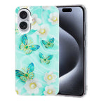 Colorful Painting Pattern TPU Phone Case, For iPhone 16, For iPhone 15 Pro Max, For iPhone 15 Pro For iPhone 16 Butterflies
