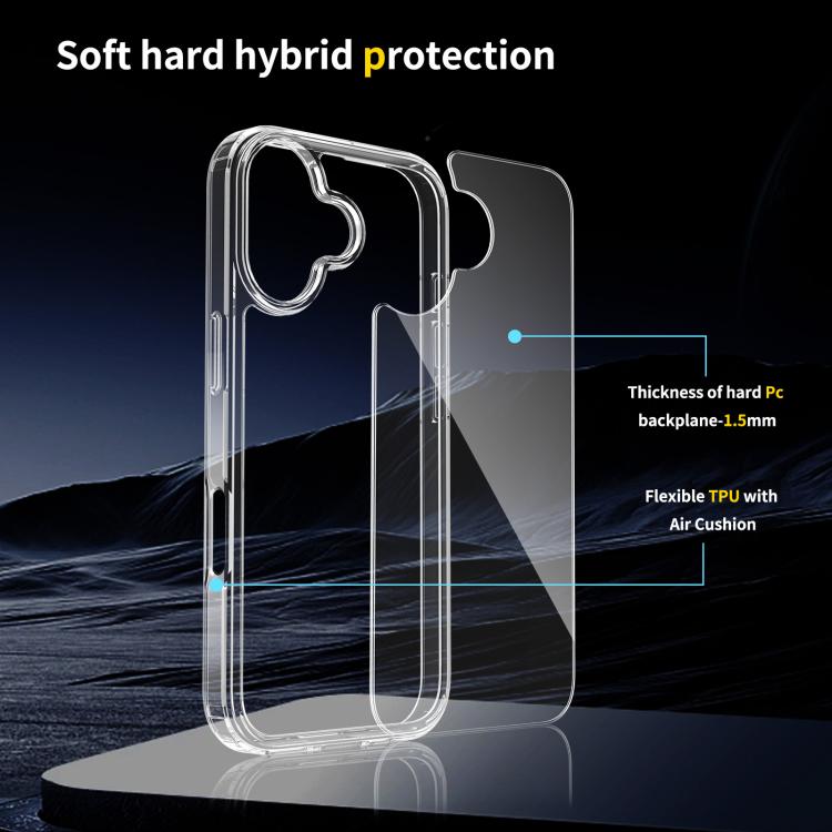 Scratchproof Acrylic TPU Phone Case, For iPhone 17e / 16e, For iPhone...