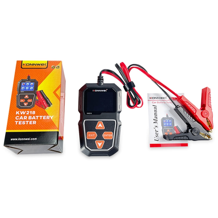 KONNWEI KW218 2.4 inch Color Screen Car Battery Tester, KW218 – TPU