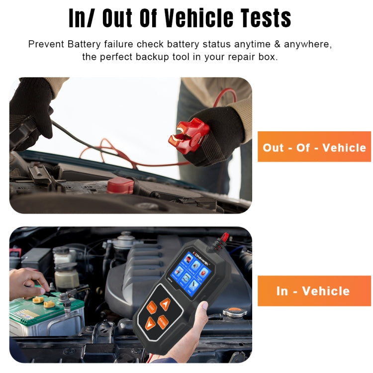 KONNWEI KW218 2.4 inch Color Screen Car Battery Tester, KW218 – TPU