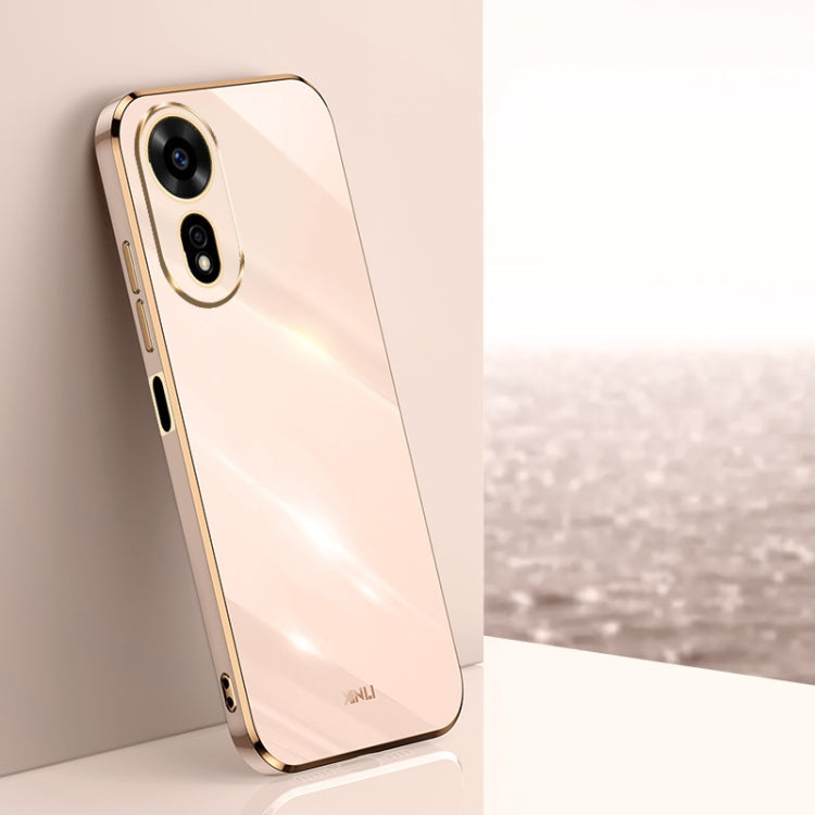 XINLI Straight 6D Plating Gold Edge TPU Phone Case – TPU, For Huawei Pura 70 Ultra, For Huawei Nova 12 SE, For Huawei Pura 70 Pro / Pura 70 Pro+ For Huawei Nova 12 SE Pink