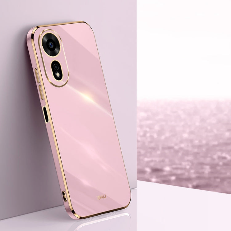 XINLI Straight 6D Plating Gold Edge TPU Phone Case – TPU, For Huawei Pura 70 Ultra, For Huawei Nova 12 SE, For Huawei Pura 70 Pro / Pura 70 Pro+ For Huawei Nova 12 SE Cherry Purple