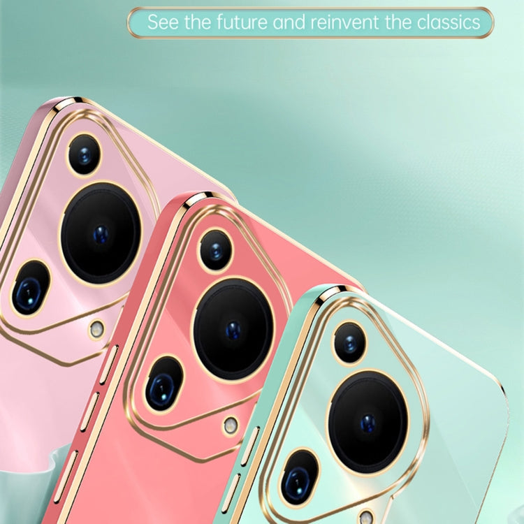XINLI Straight 6D Plating Gold Edge TPU Phone Case – TPU, For Huawei Pura 70 Ultra, For Huawei Nova 12 SE, For Huawei Pura 70 Pro / Pura 70 Pro+