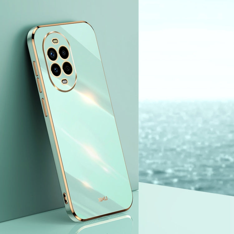 XINLI Straight 6D Plating Gold Edge TPU Phone Case – TPU, For Huawei Mate 70 Pro / 70 Pro+, For Huawei Mate 70, For Huawei Nova 13 Pro For Huawei Nova 13 Pro Mint Green