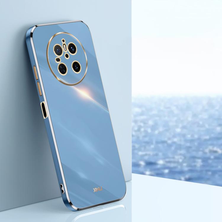 XINLI Straight 6D Plating Gold Edge TPU Phone Case – TPU, For Huawei Mate 70 Pro / 70 Pro+, For Huawei Mate 70, For Huawei Nova 13 Pro For Huawei Mate 70 Celestial Blue