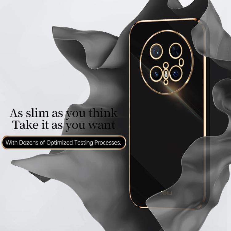 XINLI Straight 6D Plating Gold Edge TPU Phone Case – TPU, For Huawei Mate 70 Pro / 70 Pro+, For Huawei Mate 70, For Huawei Nova 13 Pro