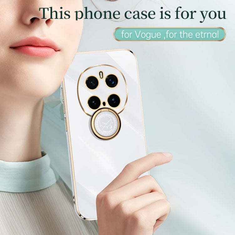 XINLI Straight 6D Plating Gold Edge TPU Shockproof Case with Ring Holder – Shockproof, Ring Holder, TPU, For Honor Magic7 Pro, For Honor Magic7, For Honor X60 Pro
